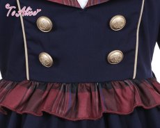 画像8: 【ToAlice】L774タータンチェック切り替えロックワンピース (8)