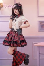 画像16: 【ToAlice】L791タータンチェックサス付きスカート (16)