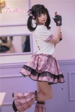画像15: 【ToAlice】L791タータンチェックサス付きスカート (15)