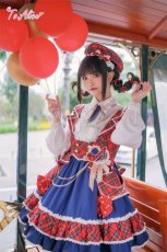 画像14: 【送料無料】L828メロディチェックアイドルジャンパースカート《予約受付》 (14)