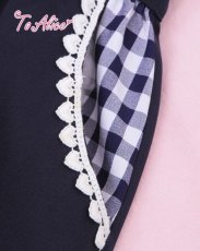 画像3: 【ToAlice】ギンガムチェック切り替えフリルスカート【30%OFF】 (3)