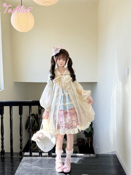 ToAlice】L959シフォンフード付きバルーンアウター【50%OFF】 - To Alice