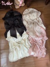 画像12: 【送料無料】L959シフォンフード付きバルーンアウター《予約受付》 (12)