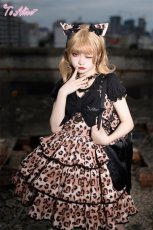 画像9: 【ToAlice】L999ハートレオパードティアードジャンパースカート【30％OFF】 (9)