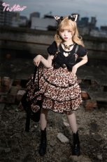 画像10: 【ToAlice】L999ハートレオパードティアードジャンパースカート【30％OFF】 (10)