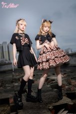 画像14: 【ToAlice】L999ハートレオパードティアードジャンパースカート【30％OFF】 (14)