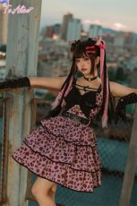画像26: 【ToAlice】L999ハートレオパードティアードジャンパースカート【30％OFF】 (26)