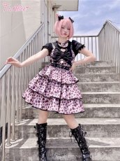 画像23: 【ToAlice】L999ハートレオパードティアードジャンパースカート【30％OFF】 (23)