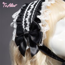 画像3: 【ToAlice】LS10薔薇レースヘッドドレス (3)