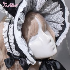 画像2: 【ToAlice】LS101うさみみハーフボンネット (2)