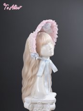 画像2: 【To Alice】LS138 Dolly Ribbonハーフボンネット (2)