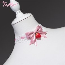 画像4: 【ToAlice】LS139 Strayberryはしごレースチョーカー (4)