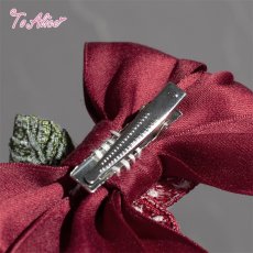 画像2: 【ToAlice】LS141 Strawberryモチーフ付きリボンクリップセット (2)
