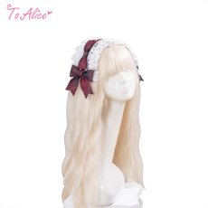 画像1: 【送料無料】LS145ダブルリボンチェックヘッドドレス《予約限定》【計5000円以上】 (1)