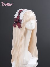 画像2: 【送料無料】LS145ダブルリボンチェックヘッドドレス《予約限定》【計5000円以上】 (2)