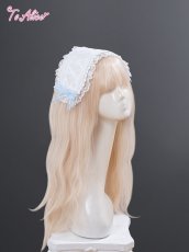 画像2: 【ToAlice】LS182シフォンリボンヘッドドレス風ヘアクリップ (2)