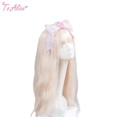 画像1: 【To Alice】LS183 Strawberry リボンカチューシャ (1)