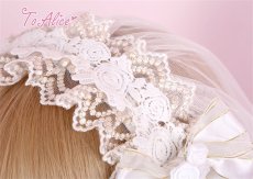画像4: 【ToAlice】LS22薔薇協奏曲ベール付きカチューシャ (4)