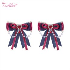 画像1: 【送料無料】LS249 SnowWhiteリボンクリップセット【計5000円以上】 (1)