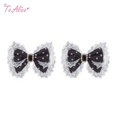 画像1: 【送料無料】LS254 ドットフリルリボンクリップセット《予約受付》【計5000円以上】 (1)