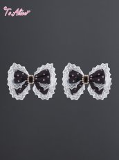 画像2: 【送料無料】LS254 ドットフリルリボンクリップセット《予約受付》【計5000円以上】 (2)