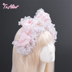 画像3: 【ToAlice】LS263 ワイヤー入りフリルリボンカチューシャ (3)