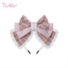 画像1: 【送料無料】LS268 ショコラトリーリボンカチューシャ《予約受付》【計5000円以上】 (1)