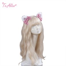 画像1: 【送料無料】LS29リボン猫耳ヘアクリップ《予約受付》【計5000円以上】 (1)