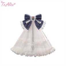 画像1: 【送料無料】LS306白雪姫リボンレースベールクリップ《予約受付》【計5000円以上】 (1)