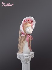 画像1: 【ToAlice】LS99 StrawberryRibbonハーフボンネット【30%OFF】 (1)