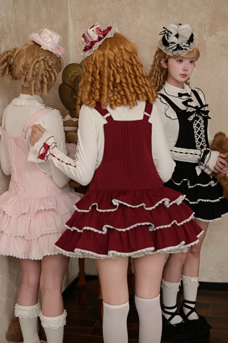 画像32: 【ToAlice】お人形さんティアードサロペットスカート (32)