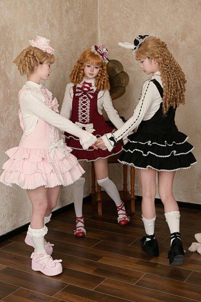 画像31: 【ToAlice】お人形さんティアードサロペットスカート (31)