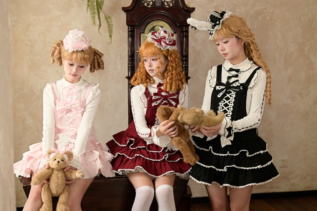 画像21: 【ToAlice】お人形さんティアードサロペットスカート (21)