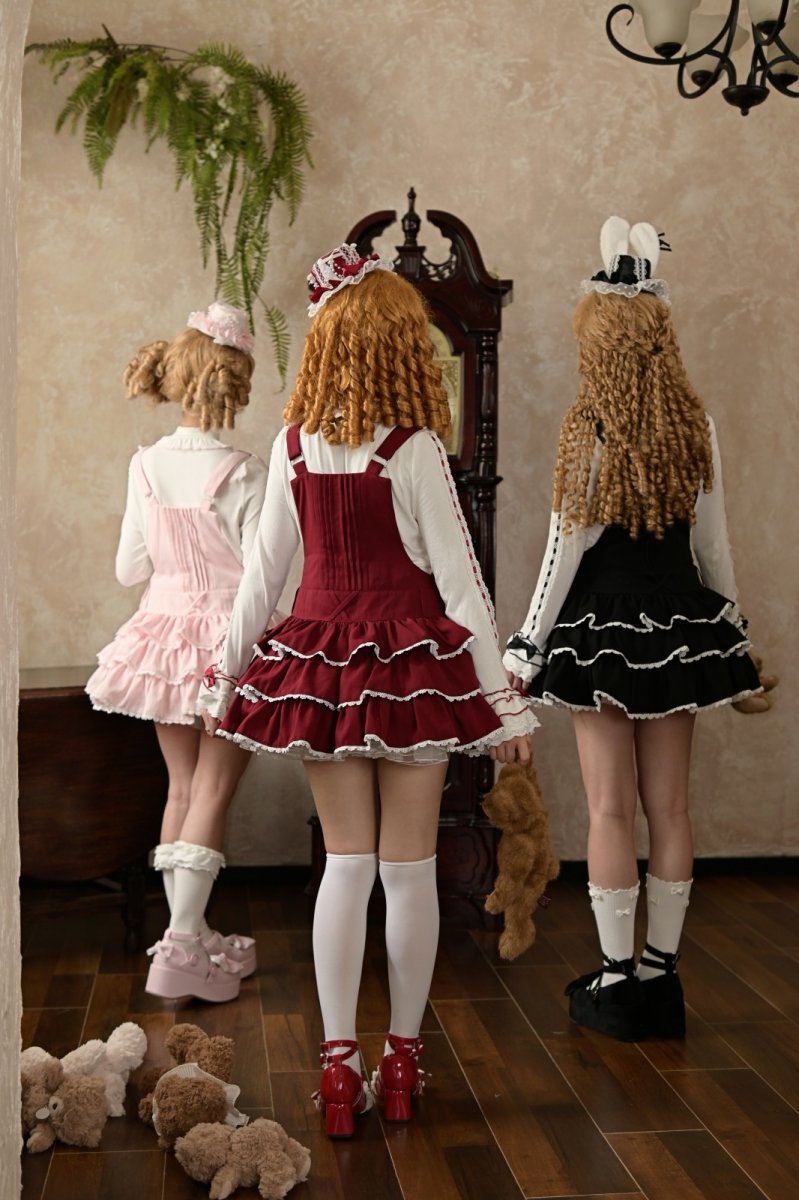 画像33: 【ToAlice】お人形さんティアードサロペットスカート (33)