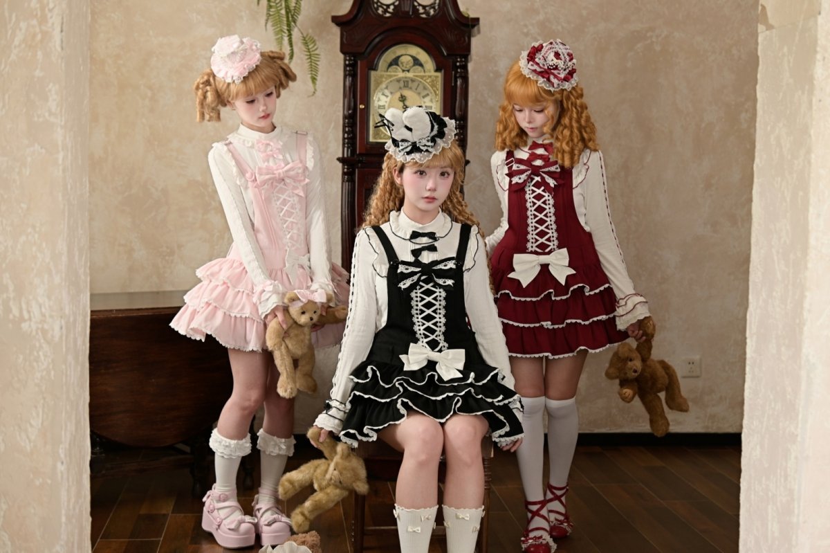 画像22: 【ToAlice】お人形さんティアードサロペットスカート (22)