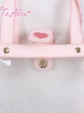 画像4: 【ToAlice】P737ラビットポーチ＆クリアラメミニ２Wayバッグ (4)