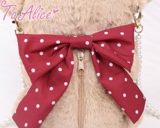 画像5: 【ToAlice】P816 StrawberryBearぬいぐるみショルダーバッグ (5)
