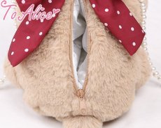 画像7: 【ToAlice】P816 StrawberryBearぬいぐるみショルダーバッグ (7)