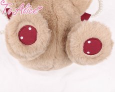 画像9: 【ToAlice】P816 StrawberryBearぬいぐるみショルダーバッグ (9)