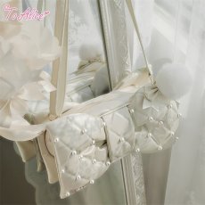 画像8: 【To Alice】P870ぷっくりパールキルティングビッグリボンバッグ (8)