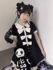 画像8: 【ToAlice】P896スケルトンキャットぬいぐるみバッグ【30%OFF】 (8)
