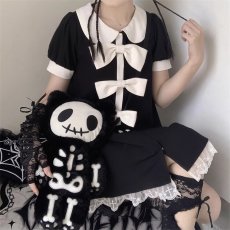 画像9: 【ToAlice】P896スケルトンキャットぬいぐるみバッグ【30%OFF】 (9)