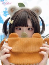 画像4: 【ToAlice】P938オレンジくまさんミニアニマルポーチ【本店・通販限定】【30%OFF】 (4)