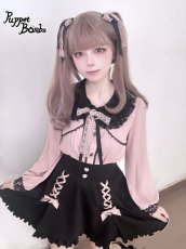 画像6: 【Puppet Bombs】Q10 レースアップハイウエストスカート【50%OFF】 (6)