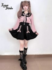 画像7: 【Puppet Bombs】Q10 レースアップハイウエストスカート【50%OFF】 (7)