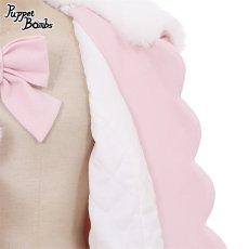 画像6: 【PuppetBombs】Q103 ケープ付きスカラップリボンコート (6)