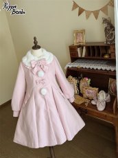 画像17: 【PuppetBombs】Q103 ケープ付きスカラップリボンコート (17)