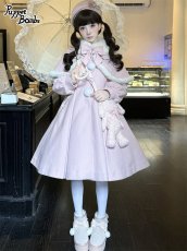 画像44: 【PuppetBombs】Q103 ケープ付きスカラップリボンコート (44)