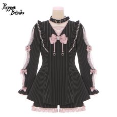 画像1: 【PuppetBombs】Q104 リボンデコセットアップ【30%OFF】 (1)