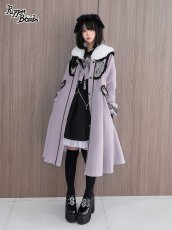 画像11: 【PuppetBombs】Q106 ハートレース＆ティペット付きコート (11)